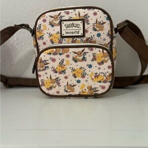 Loungefly Pokemon Cream and Brown Crossbody Bag